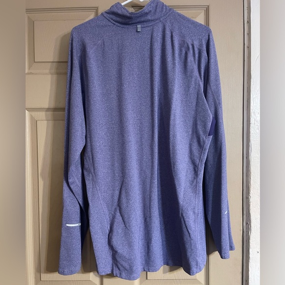 Purple Nike, dry, fit, three-quarter zip size large. - Picture 2 of 4